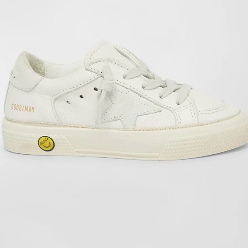 Golden Goose Kid's May Tonal Suede Low-Top Sneakers